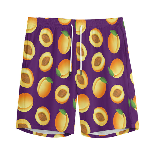 Apricot Fruit Pattern Print Men's Sports Shorts