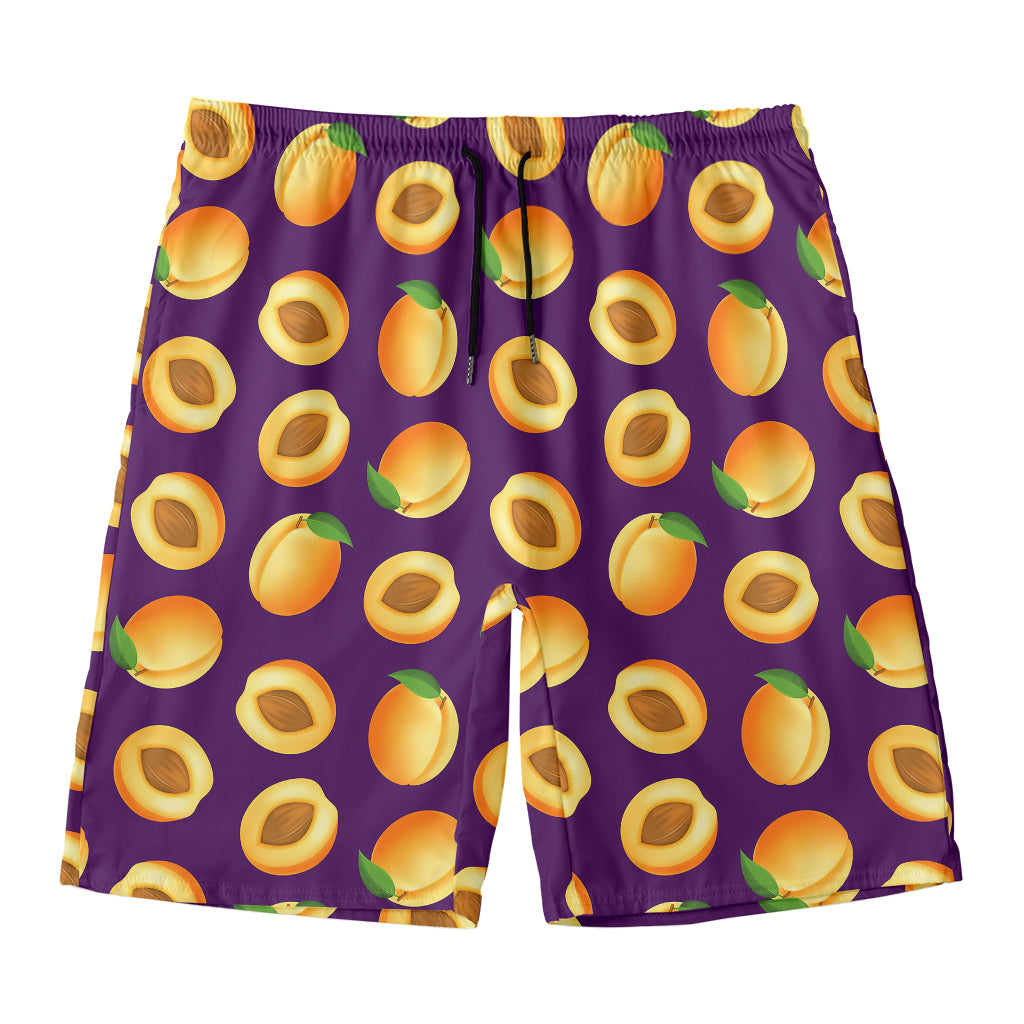 Apricot Fruit Pattern Print Men's Swim Trunks