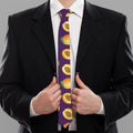 Apricot Fruit Pattern Print Necktie