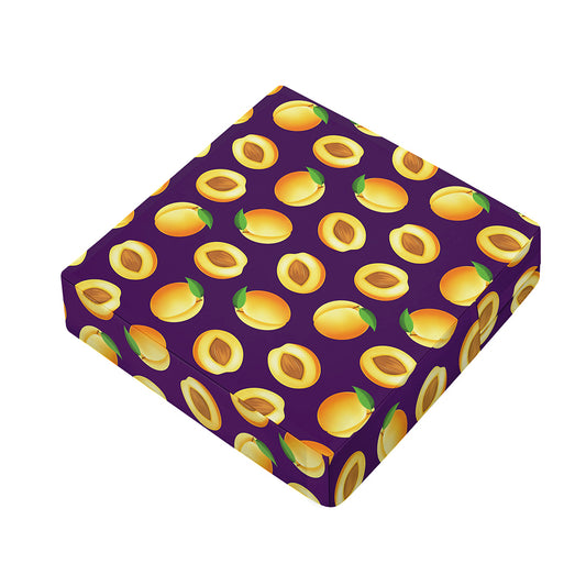 Apricot Fruit Pattern Print Outdoor Seat Cushion Cover