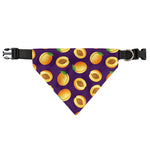 Apricot Fruit Pattern Print Over The Collar Dog Bandana