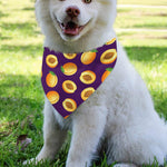 Apricot Fruit Pattern Print Over The Collar Dog Bandana