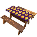 Apricot Fruit Pattern Print Picnic Table Cover