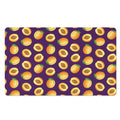 Apricot Fruit Pattern Print Polyester Doormat