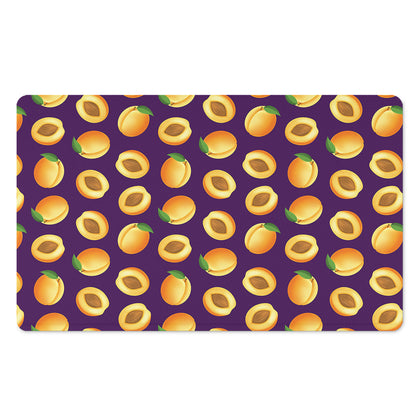 Apricot Fruit Pattern Print Polyester Doormat
