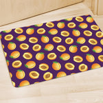 Apricot Fruit Pattern Print Polyester Doormat