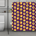 Apricot Fruit Pattern Print Polyester Shower Curtain
