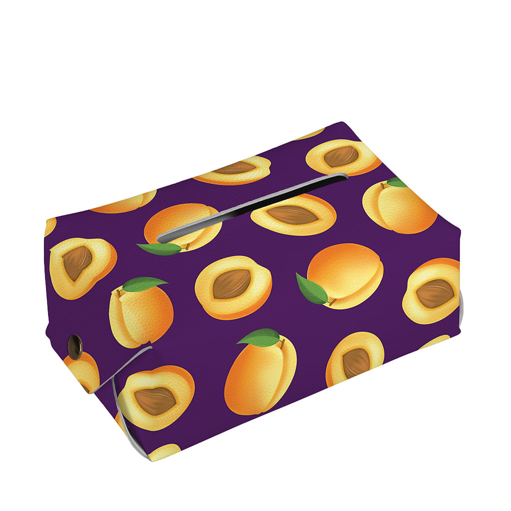Apricot Fruit Pattern Print Rectangle Tissue Box Cover