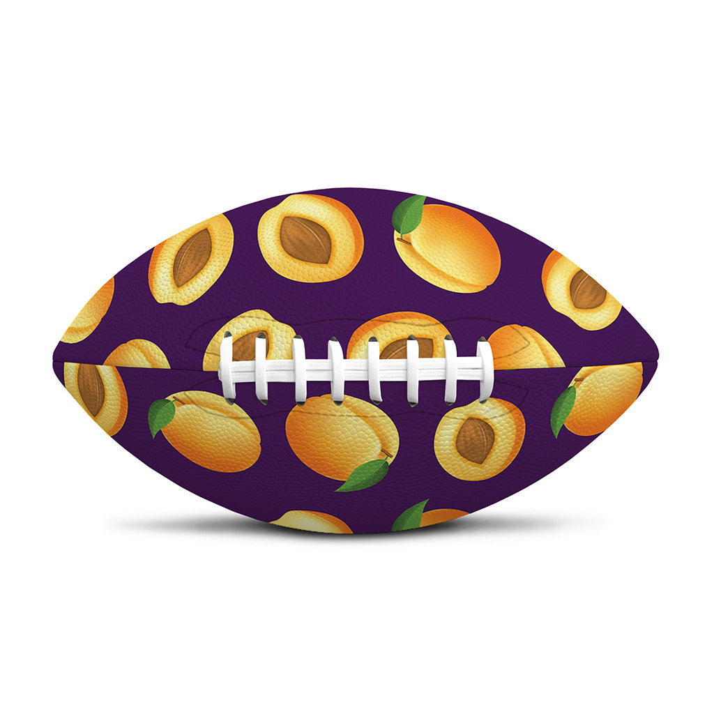 Apricot Fruit Pattern Print Rugby Ball