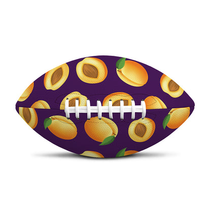 Apricot Fruit Pattern Print Rugby Ball