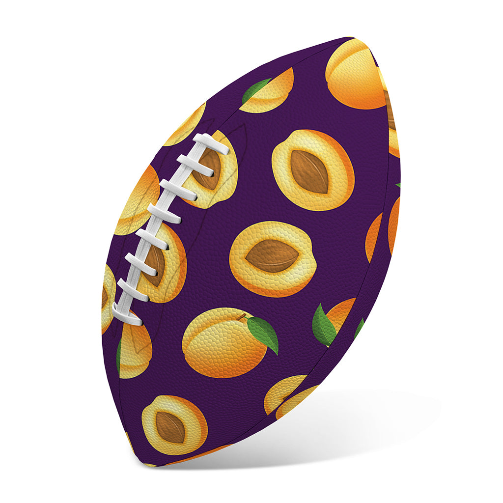 Apricot Fruit Pattern Print Rugby Ball