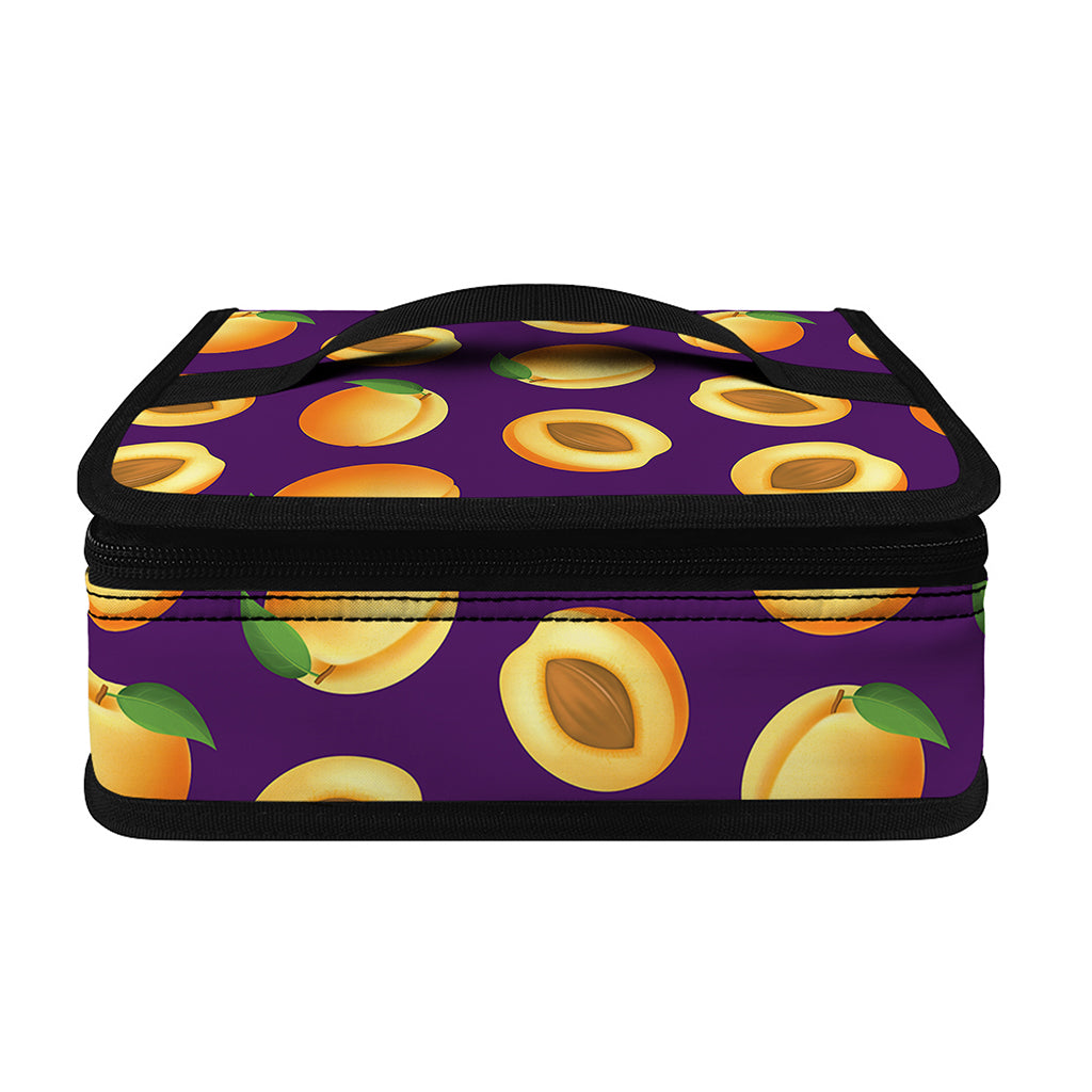 Apricot Fruit Pattern Print Small Lunch Bag