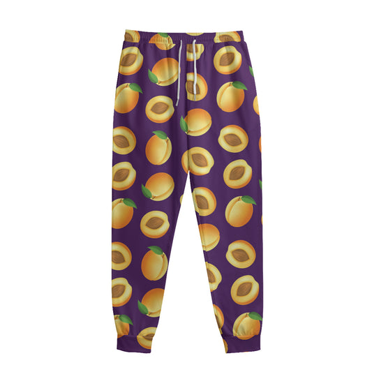 Apricot Fruit Pattern Print Sweatpants