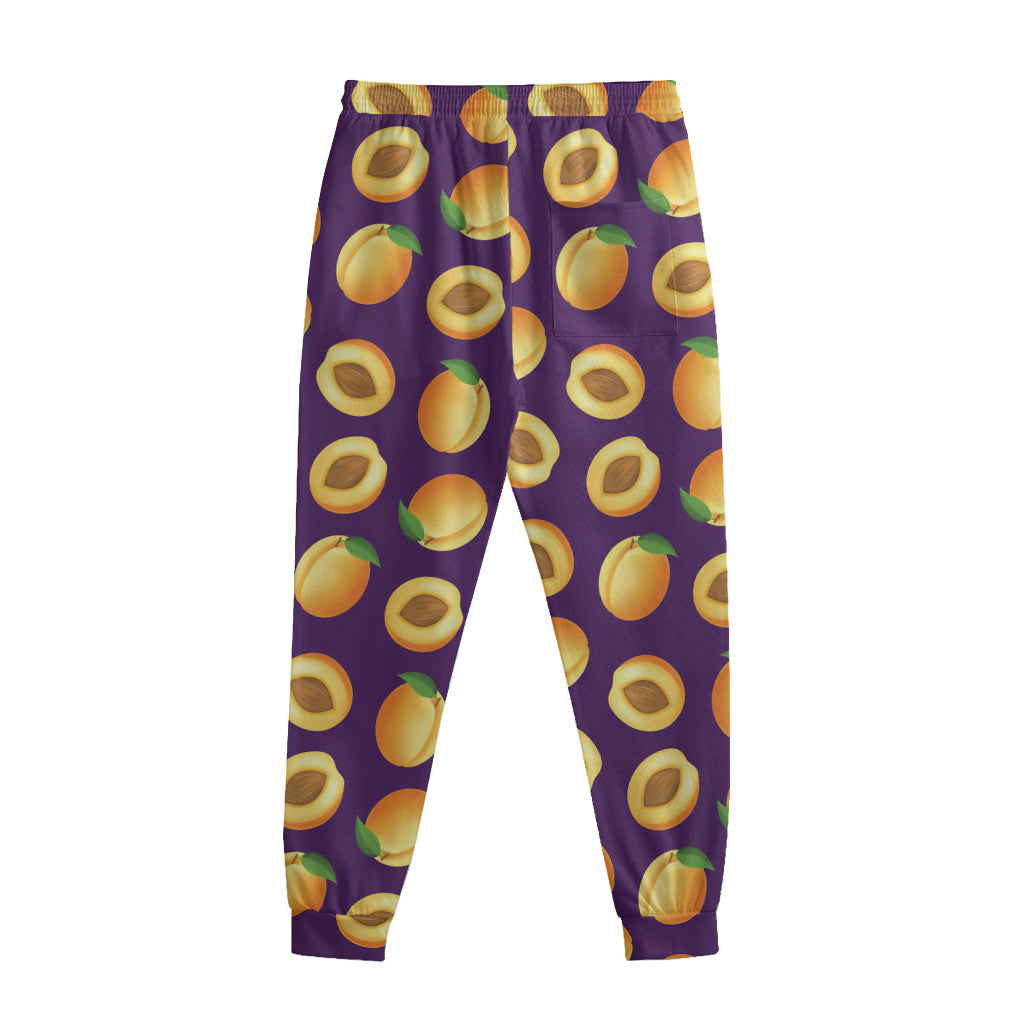 Apricot Fruit Pattern Print Sweatpants