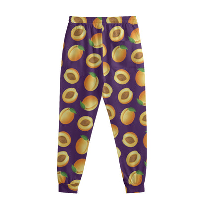 Apricot Fruit Pattern Print Sweatpants