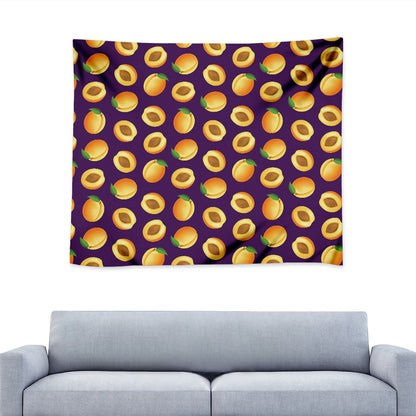 Apricot Fruit Pattern Print Tapestry