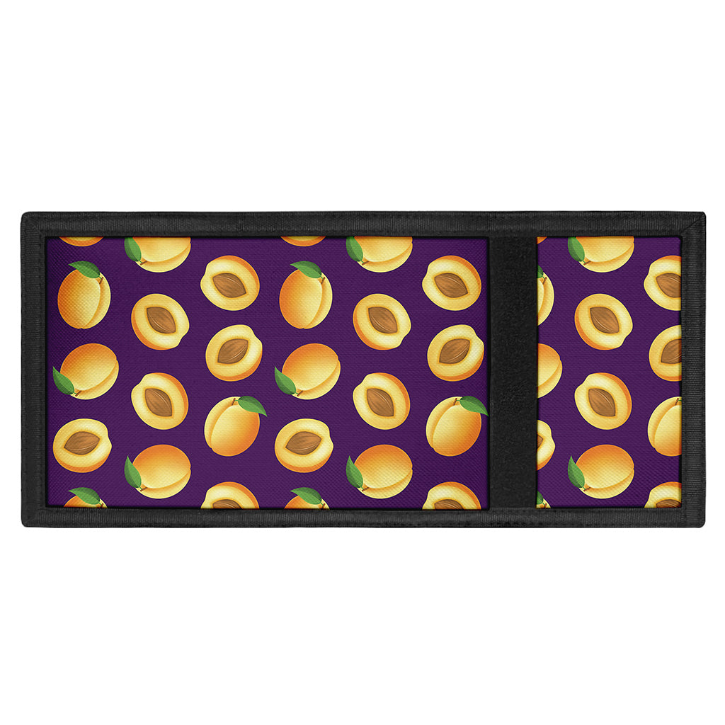 Apricot Fruit Pattern Print Trifold Wallet