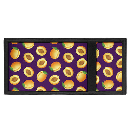 Apricot Fruit Pattern Print Trifold Wallet