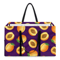 Apricot Fruit Pattern Print Utility Tote Bag