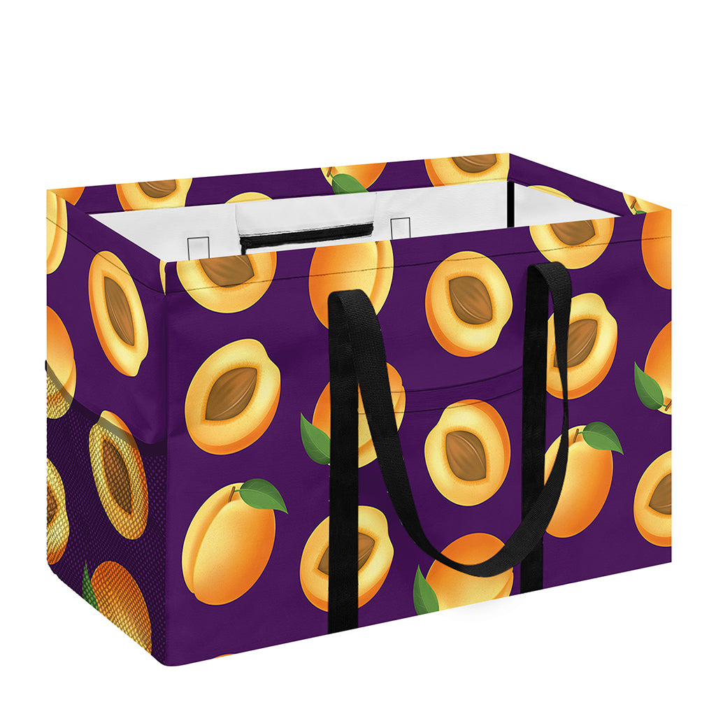 Apricot Fruit Pattern Print Utility Tote Bag