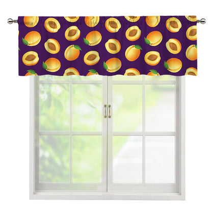Apricot Fruit Pattern Print Window Valance