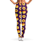 Apricot Fruit Pattern Print Women's Leggings