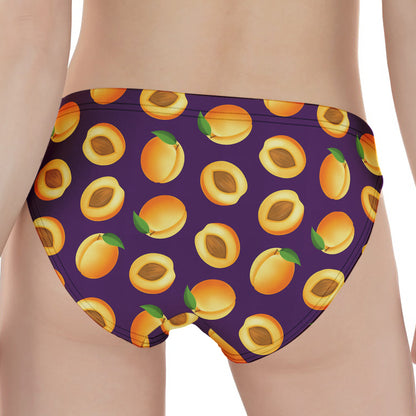 Apricot Fruit Pattern Print Women's Panties