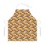 Apricot Fruit Striped Pattern Print Adjustable Apron