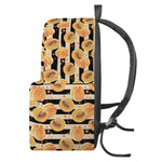 Apricot Fruit Striped Pattern Print Backpack