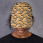 Apricot Fruit Striped Pattern Print Baseball Cap