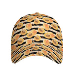 Apricot Fruit Striped Pattern Print Baseball Cap