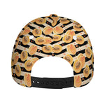 Apricot Fruit Striped Pattern Print Baseball Cap