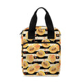 Apricot Fruit Striped Pattern Print Bible Tote Bag