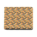 Apricot Fruit Striped Pattern Print Bifold Wallet