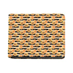 Apricot Fruit Striped Pattern Print Bifold Wallet