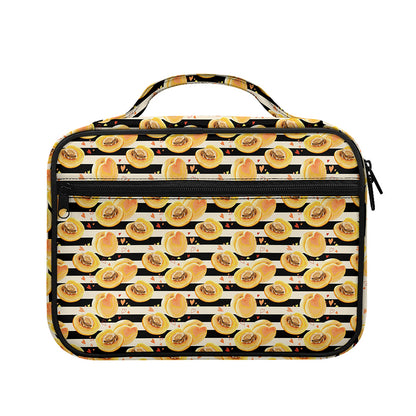 Apricot Fruit Striped Pattern Print Briefcase Bible Bag