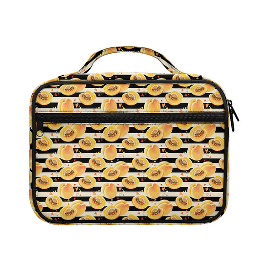 Apricot Fruit Striped Pattern Print Briefcase Bible Bag