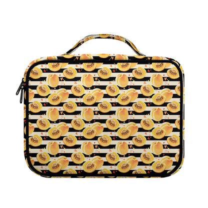 Apricot Fruit Striped Pattern Print Briefcase Bible Bag