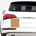 Apricot Fruit Striped Pattern Print Car Sticker