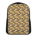 Apricot Fruit Striped Pattern Print Casual Backpack