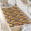 Apricot Fruit Striped Pattern Print Changing Pad Cover