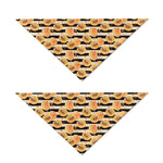 Apricot Fruit Striped Pattern Print Dog Bandana