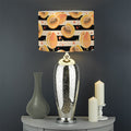 Apricot Fruit Striped Pattern Print Drum Lamp Shade