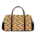 Apricot Fruit Striped Pattern Print Duffel Bag