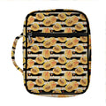 Apricot Fruit Striped Pattern Print Front Pocket Bible Bag
