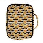 Apricot Fruit Striped Pattern Print Front Pocket Bible Bag