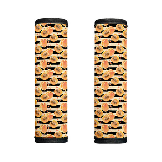 Apricot Fruit Striped Pattern Print Handle Covers