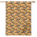 Apricot Fruit Striped Pattern Print House Flag