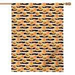 Apricot Fruit Striped Pattern Print House Flag