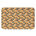 Apricot Fruit Striped Pattern Print Indoor Door Mat